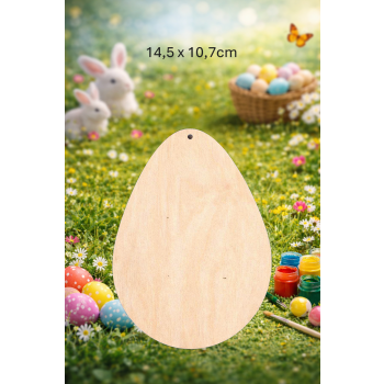 Jajko 14,5cm z otworem, sklejka 3mm